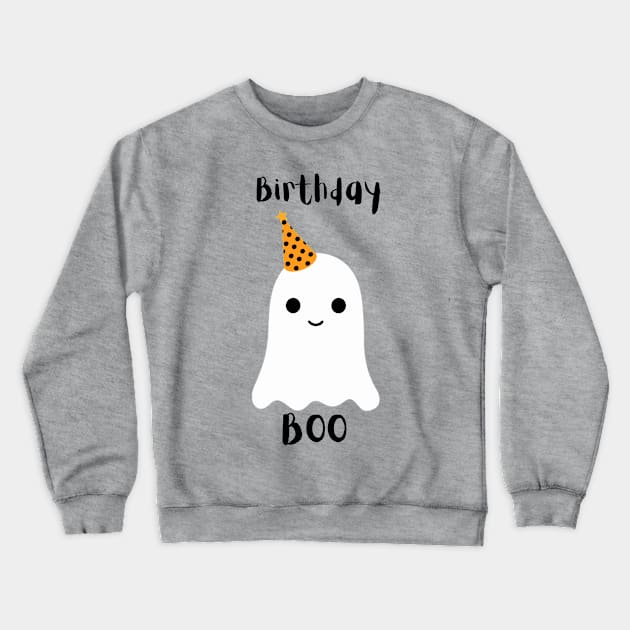 Birthday boo halloween birthday design Crewneck Sweatshirt by kuallidesigns